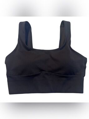 Gymshark Black Scoop Sports Bra with Wide Straps